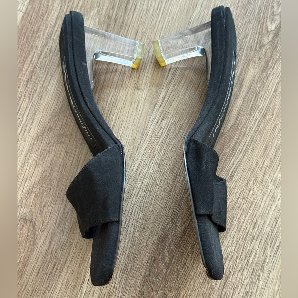 Nina Comfort Slides with Clear Heel 6 - Picture 10 of 15